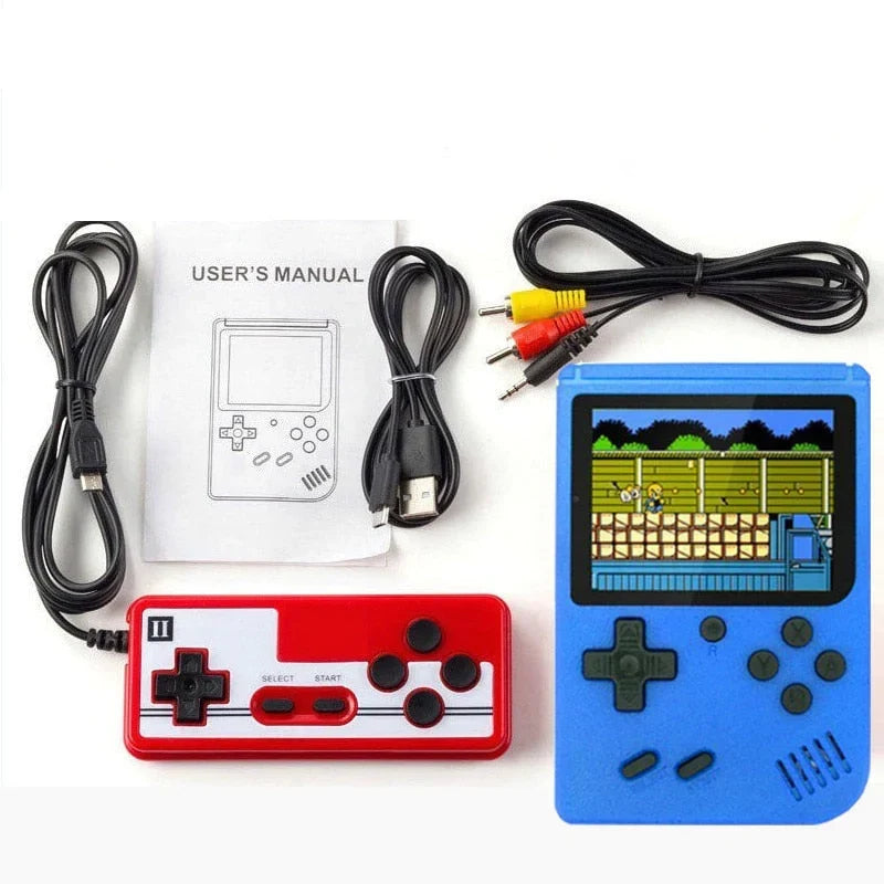 Handheld Retro Game Console with 400 Built-In Classic Games, 3-Inch Color Screen, Rechargeable, TV Output for Kids & Adults | Lonoma