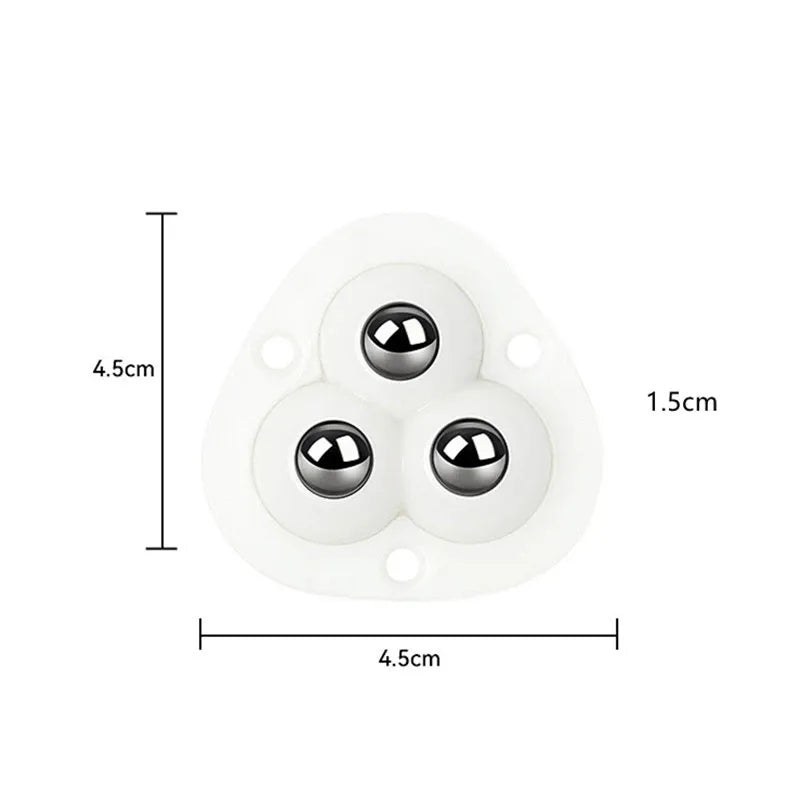 Roulettes adhésives pivotantes 360° pour meubles lourds armoires tables charge maximale 100 kg sans perçage | Koossa