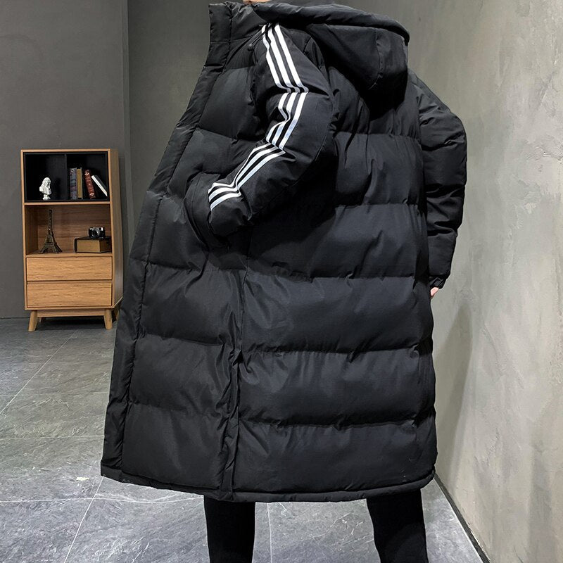 Women's Hooded Long Winter Puffer Coat — Warm Quilted Jacket for Cold Weather & Winter Days | Koossa