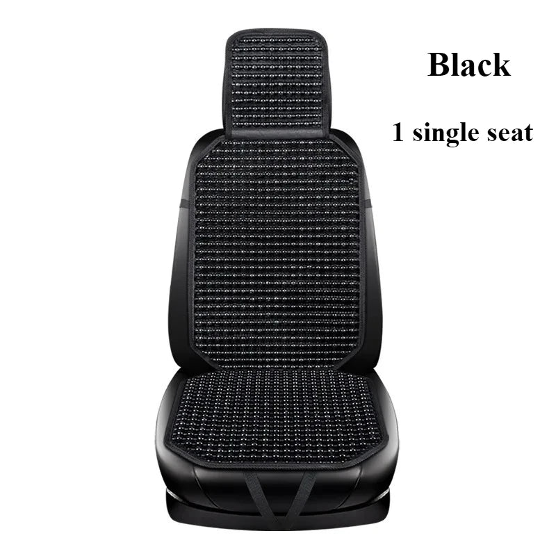 Wooden Bead Car Seat Cushion – Breathable Massage Support Pad for Driver Seat, All-Season Ventilated Back Rest Cover | Lonoma