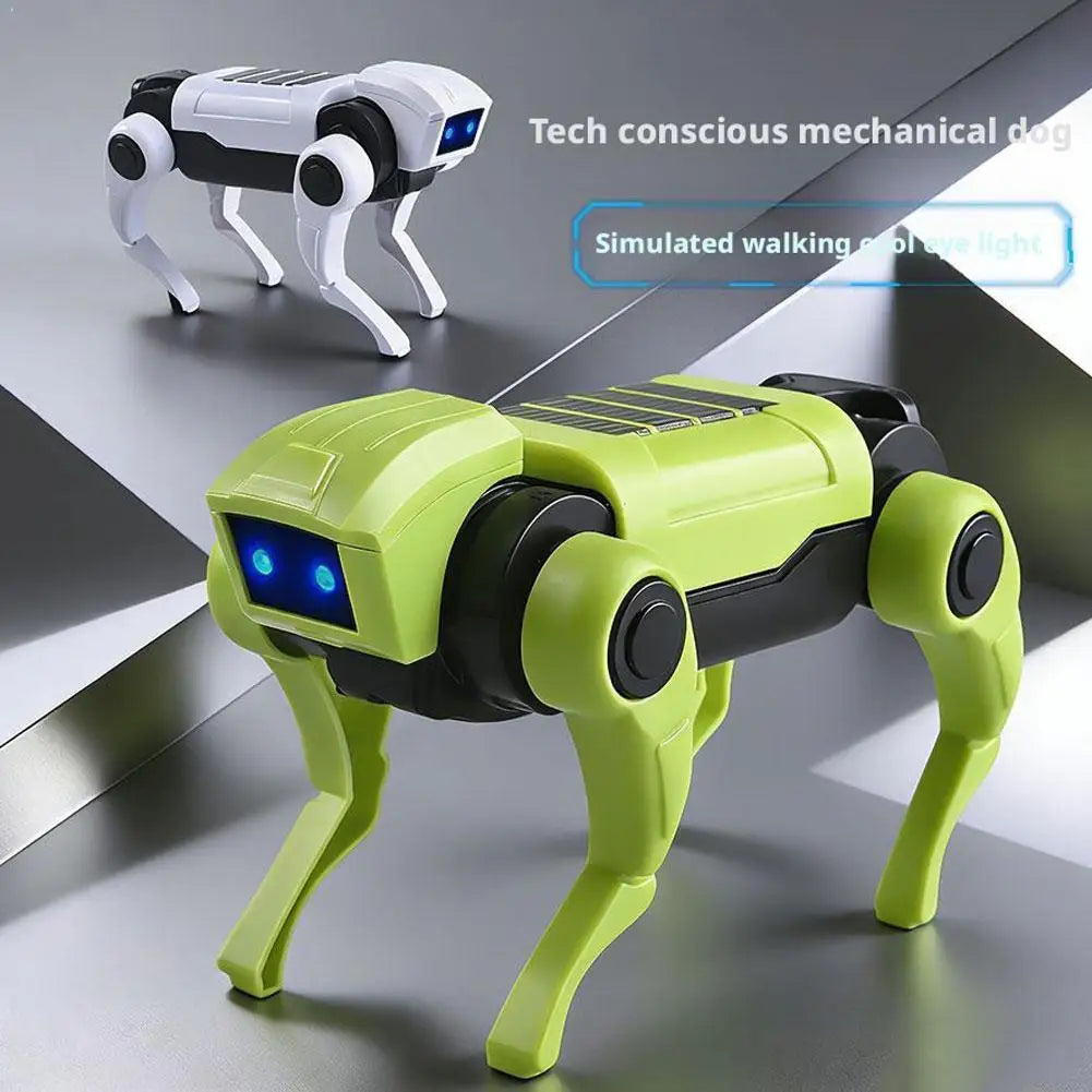 Build-It-Yourself Walking Robot Dog with LED Eyes for Kids STEM Learning and Science Projects Ages 8+ | Lonoma