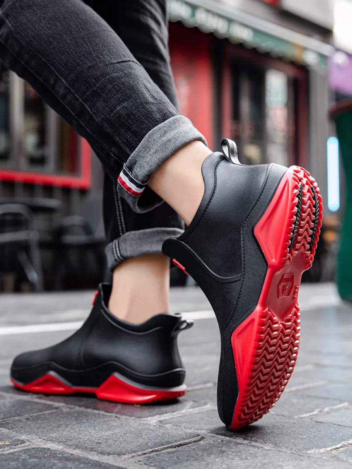 Waterproof Ankle Rain Boots with Non-Slip Sole for Men and Women All Seasons Kitchen Garden Work Outdoor Fleece Lined | Lonoma