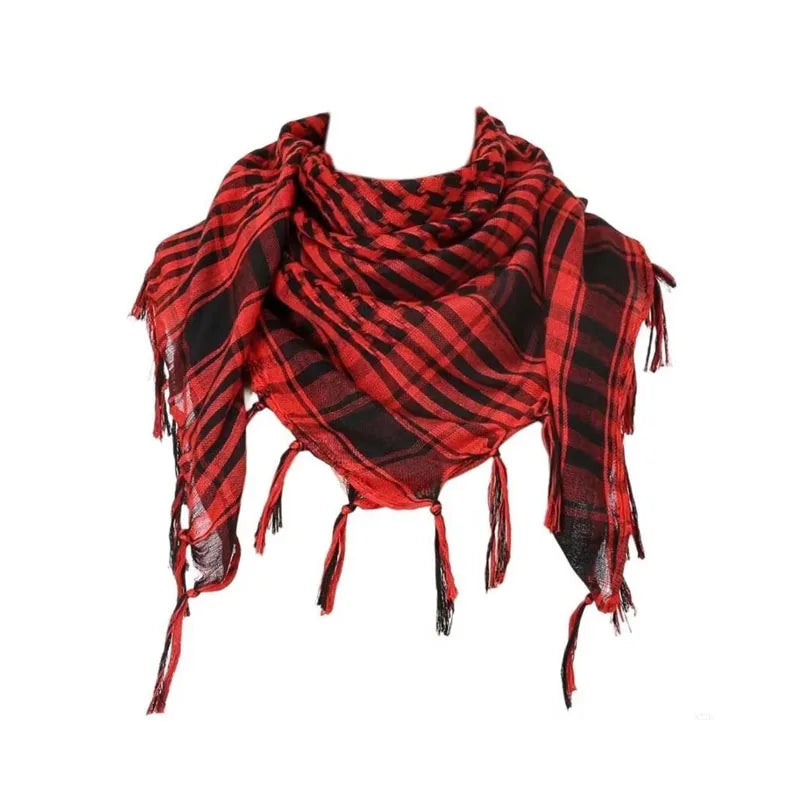 Desert Shemagh Scarf Square Tactical Headwrap for Men Women Outdoor Hiking Camping Windproof Neck Wrap Keffiyeh Style | Lonoma