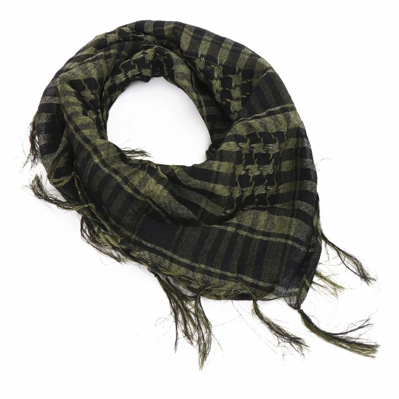 Desert Shemagh Scarf Square Tactical Headwrap for Men Women Outdoor Hiking Camping Windproof Neck Wrap Keffiyeh Style | Lonoma