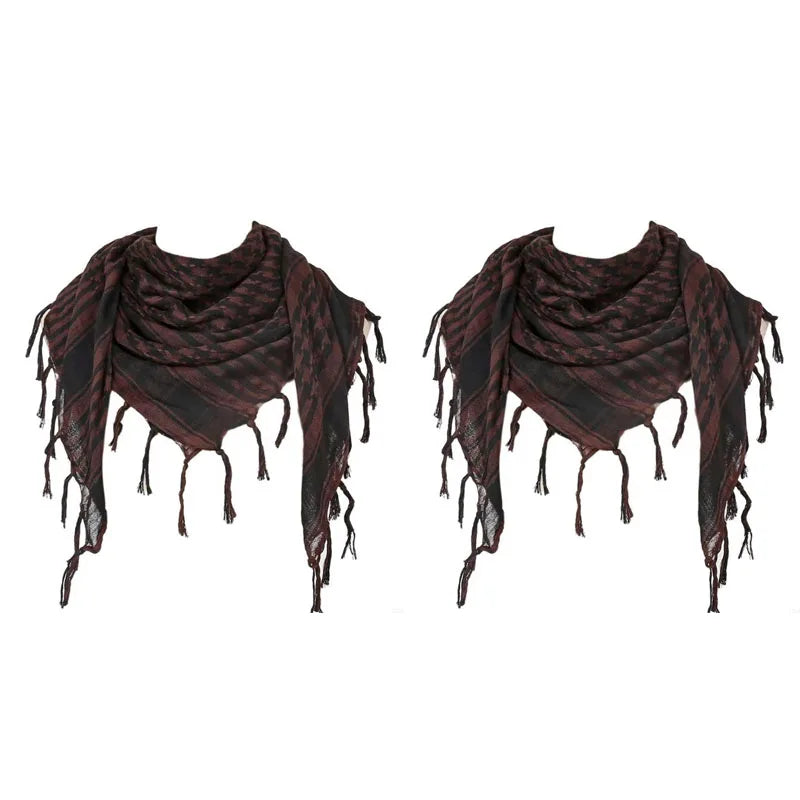 Desert Shemagh Scarf Square Tactical Headwrap for Men Women Outdoor Hiking Camping Windproof Neck Wrap Keffiyeh Style | Lonoma