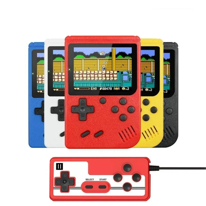 Handheld Retro Game Console with 400 Built-In Classic Games, 3-Inch Color Screen, Rechargeable, TV Output for Kids & Adults | Lonoma