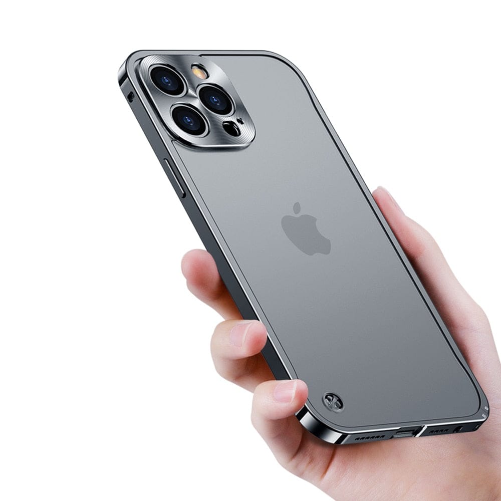 Aircraft-Grade Aluminum iPhone Case Ultra-Slim Precision CNC Milled Bumper Cover Lightweight Metal Protection for iPhone | Lonoma
