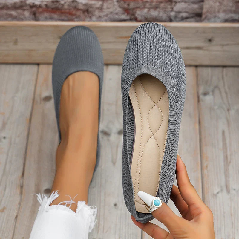 Women's Low-Heel Slip-On Shoes in Classic Black, Navy & Neutral Tones | Koossa