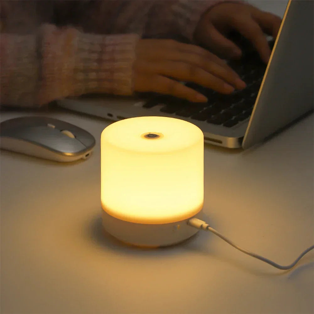 Veilleuse tactile à variation douce 8,5 cm USB rechargeable LED chambre enfant bureau ambiance lumineuse | Koossa