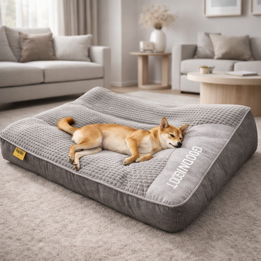 Orthopedic Dog Bed for Large Dogs with Raised Head Pillow, Washable Cover, Joint Support Pet Cushion for Senior Dogs and Big Breeds | Lonoma