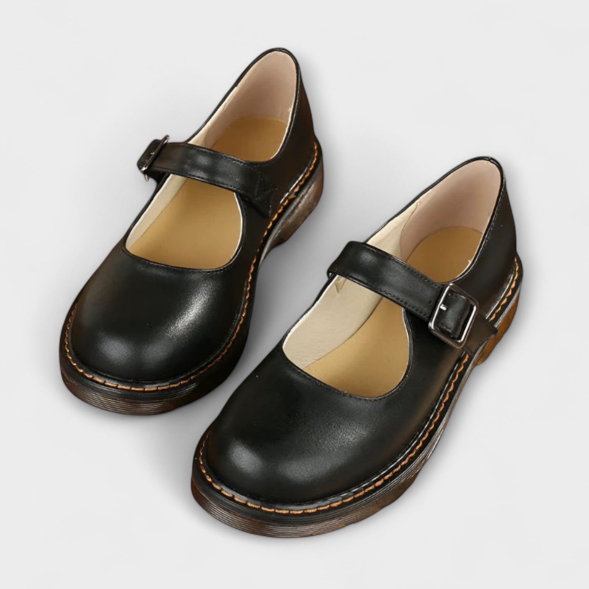 Women's Mary Jane Comfort Shoes with Adjustable Strap — Classic Low-Heel Footwear for Everyday Elegance | Koossa