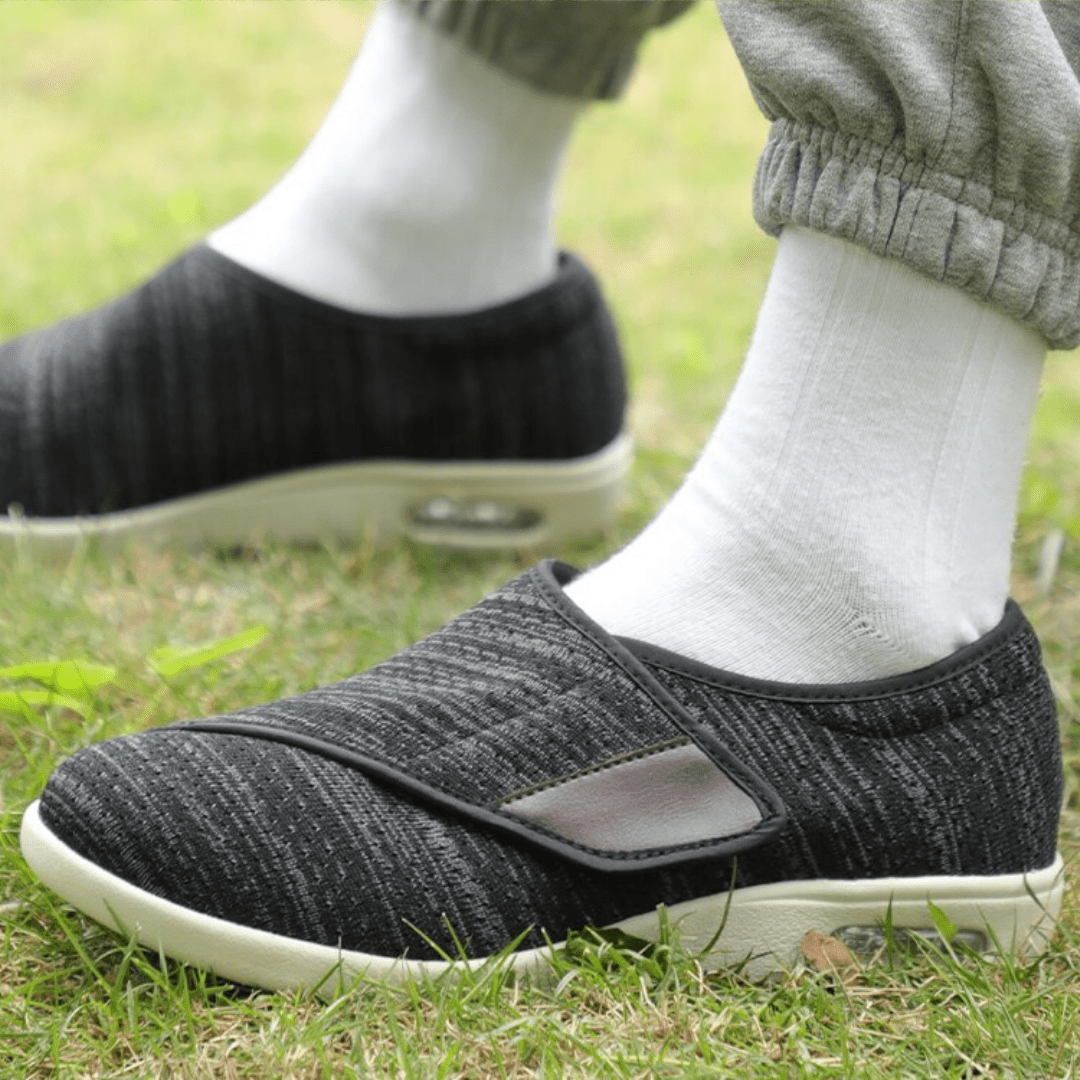 Women's Wide-Fit Comfort Shoes in Grey, Beige & Black — Cushioned Walking Shoes for Sensitive Feet & All-Day Wear | Koossa