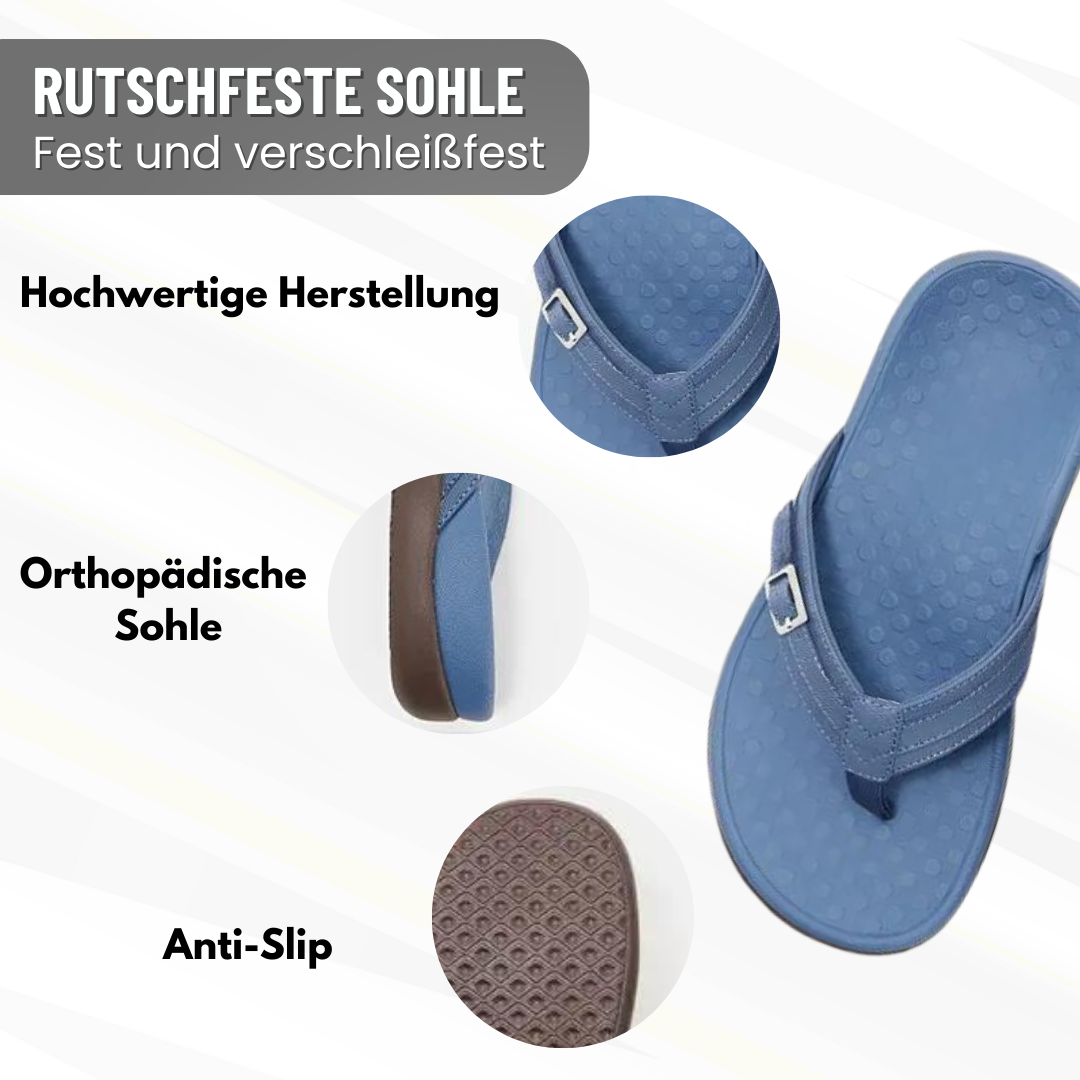 Women's Orthopedic Slide Sandals — Cushioned Arch Support Footwear for All-Day Comfort & Walking | Koossa