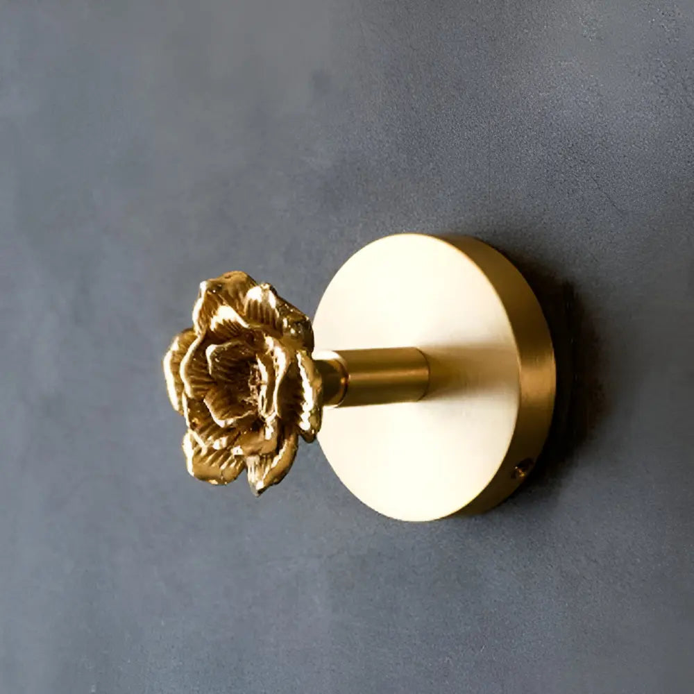 Solid Brass Animal Wall Hook, Gold Finish Decorative Coat Hook for Entryway, Bedroom & Bathroom, Bird, Deer, Dragonfly, Rose Hanger | Lonoma