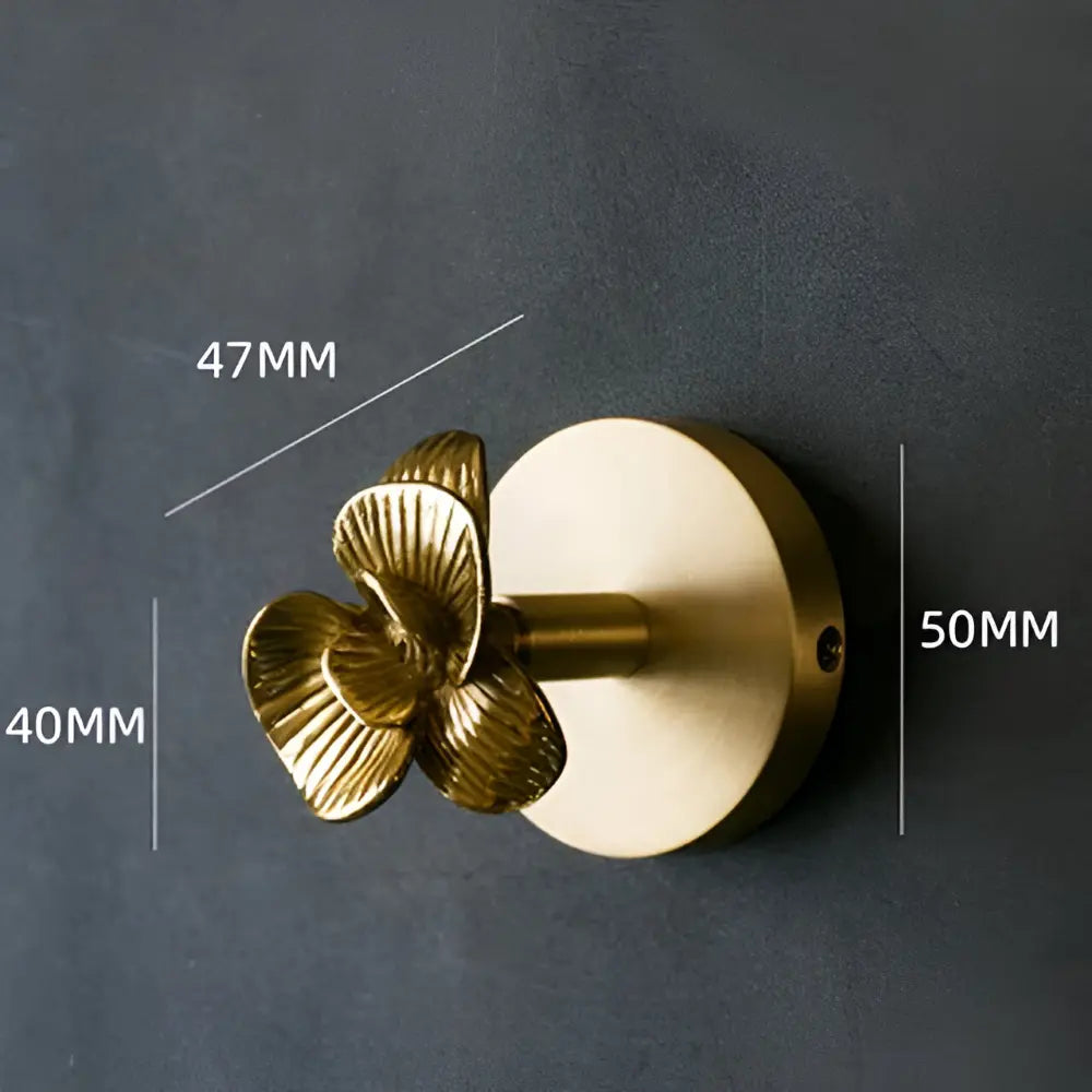 Solid Brass Animal Wall Hook, Gold Finish Decorative Coat Hook for Entryway, Bedroom & Bathroom, Bird, Deer, Dragonfly, Rose Hanger | Lonoma