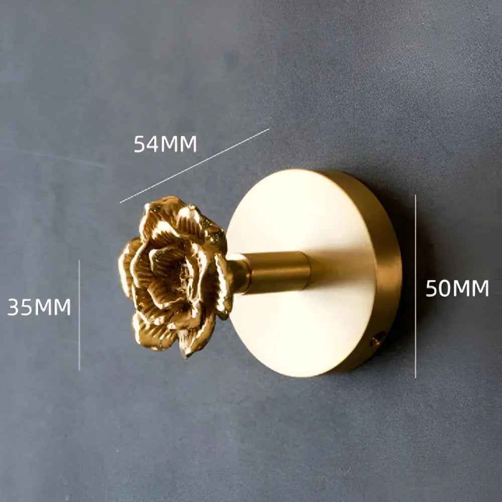 Solid Brass Animal Wall Hook, Gold Finish Decorative Coat Hook for Entryway, Bedroom & Bathroom, Bird, Deer, Dragonfly, Rose Hanger | Lonoma