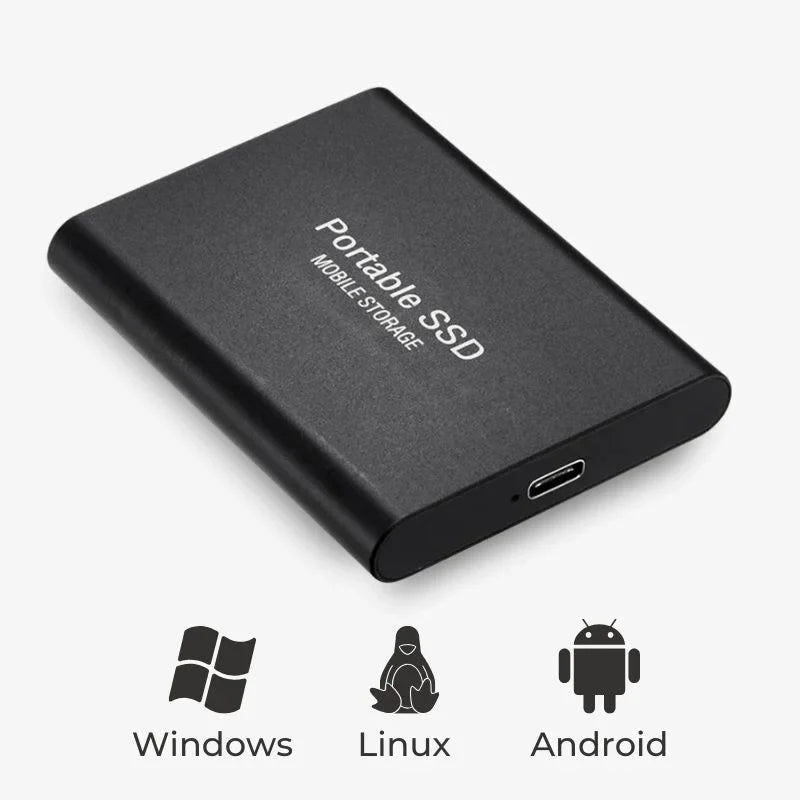 Disque SSD Externe Portable USB 3.1 Haute Vitesse Aluminium 1 à 16 To Compatible PC Mac Console Jeux Stockage | Koossa