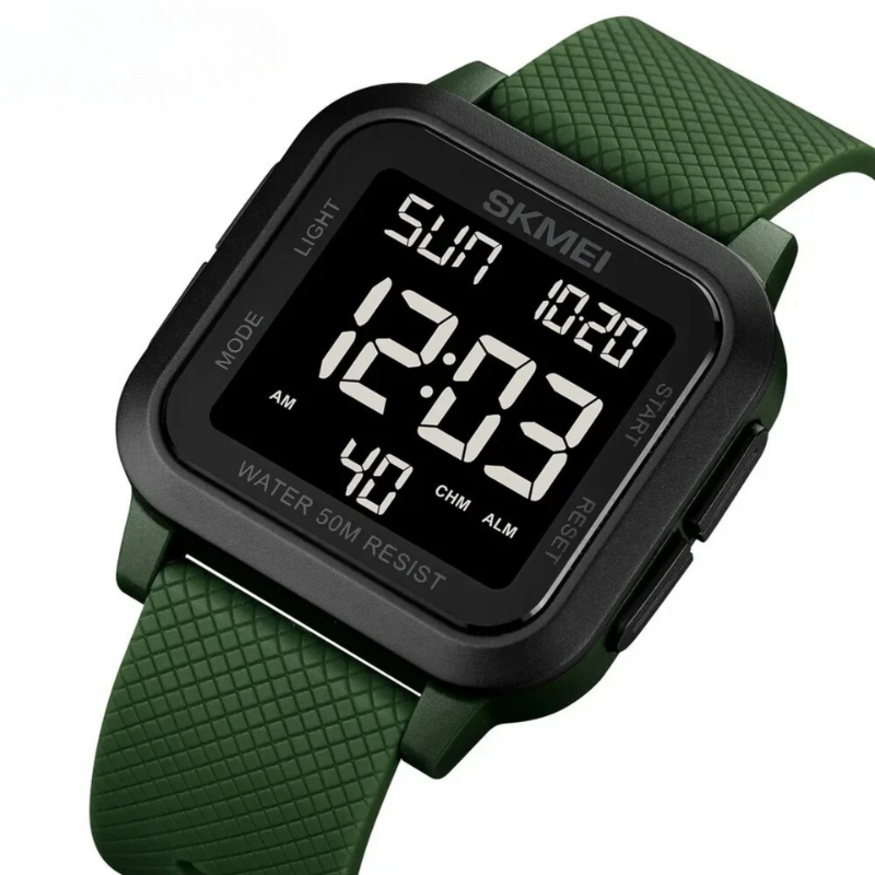 Montre Homme Étanche 5 ATM – Cadran 40 mm Bracelet Plastique 20 mm – Style Militaire Robuste Sport Outdoor | Koossa
