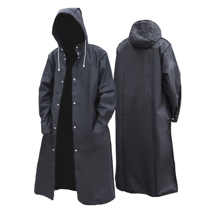 Unisex Waterproof Long Raincoat — Breathable Outdoor Coat for Autumn Walks & Countryside Adventures | Koossa