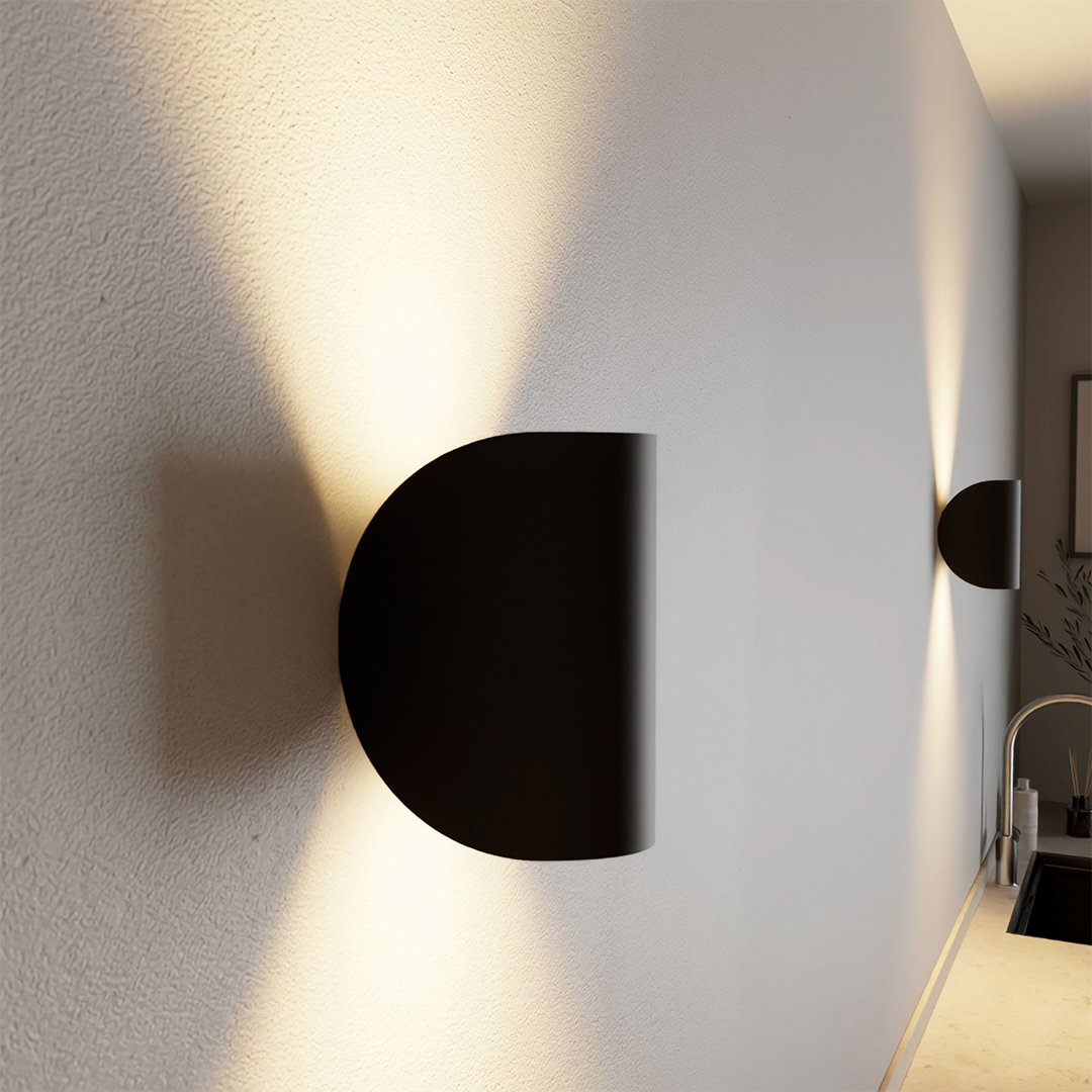 6W LED Up Down Wall Sconce Aluminum Indoor Outdoor Light 3000K Warm White for Hallway Entryway Patio Modern IP65 | Lonoma