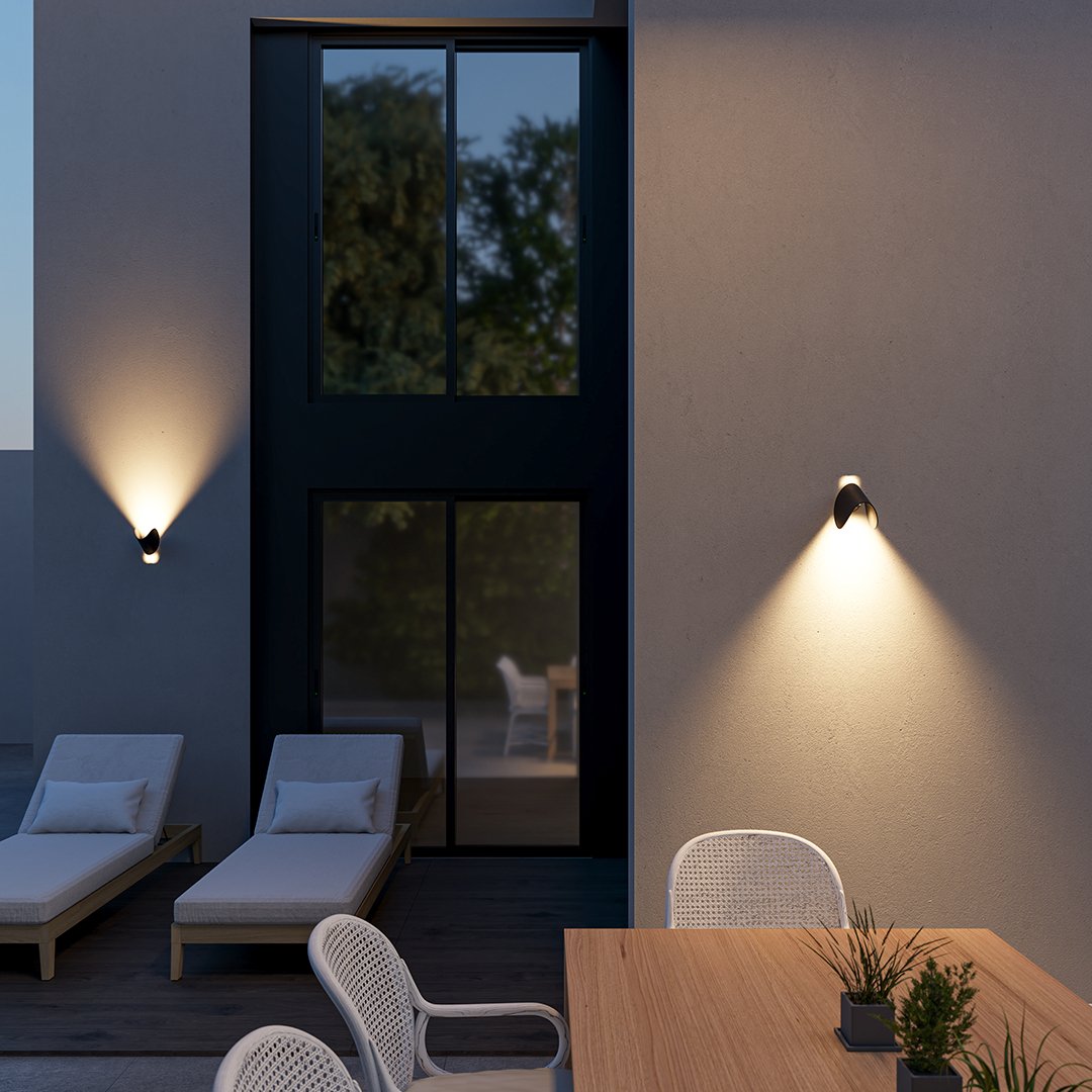 6W LED Up Down Wall Sconce Aluminum Indoor Outdoor Light 3000K Warm White for Hallway Entryway Patio Modern IP65 | Lonoma