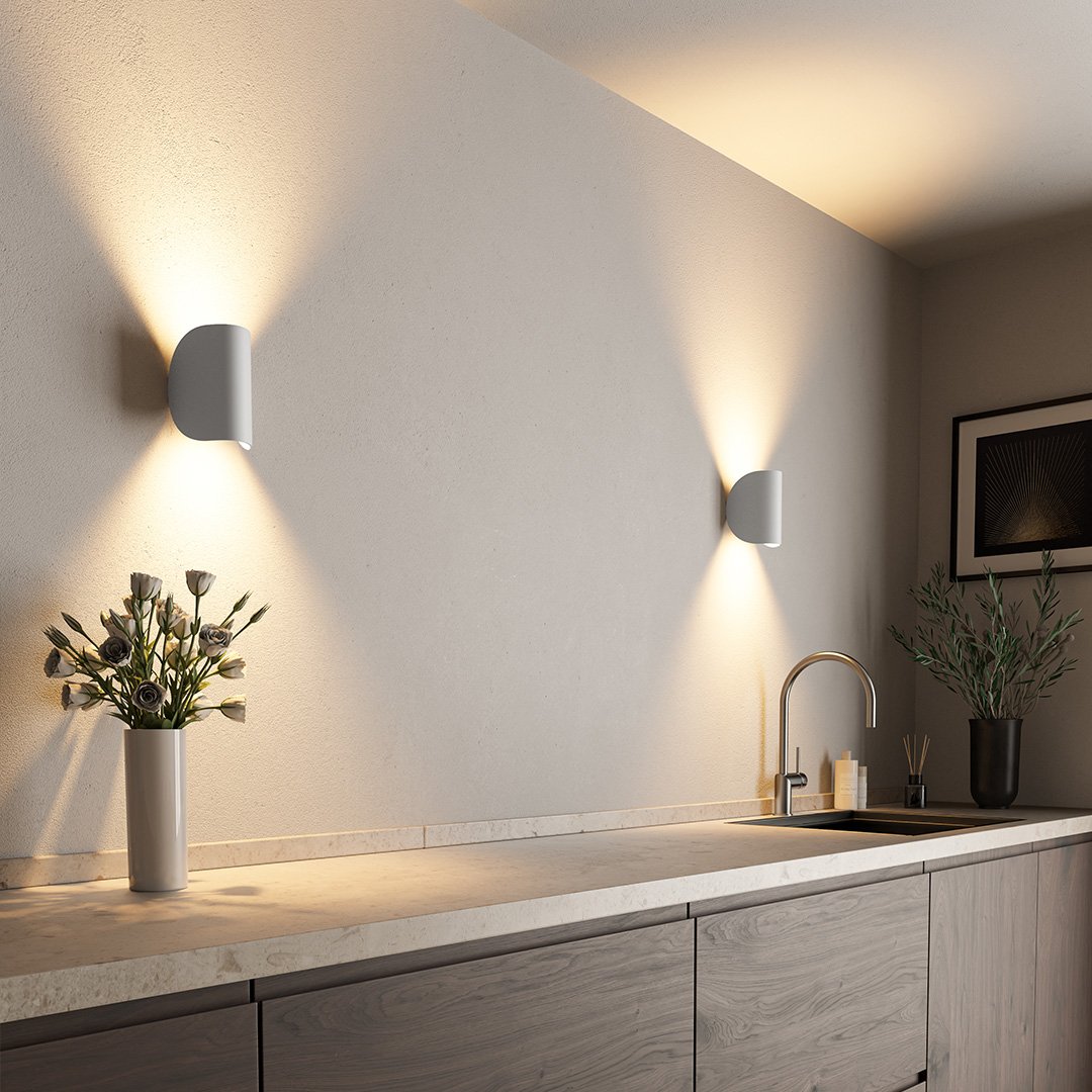 6W LED Up Down Wall Sconce Aluminum Indoor Outdoor Light 3000K Warm White for Hallway Entryway Patio Modern IP65 | Lonoma