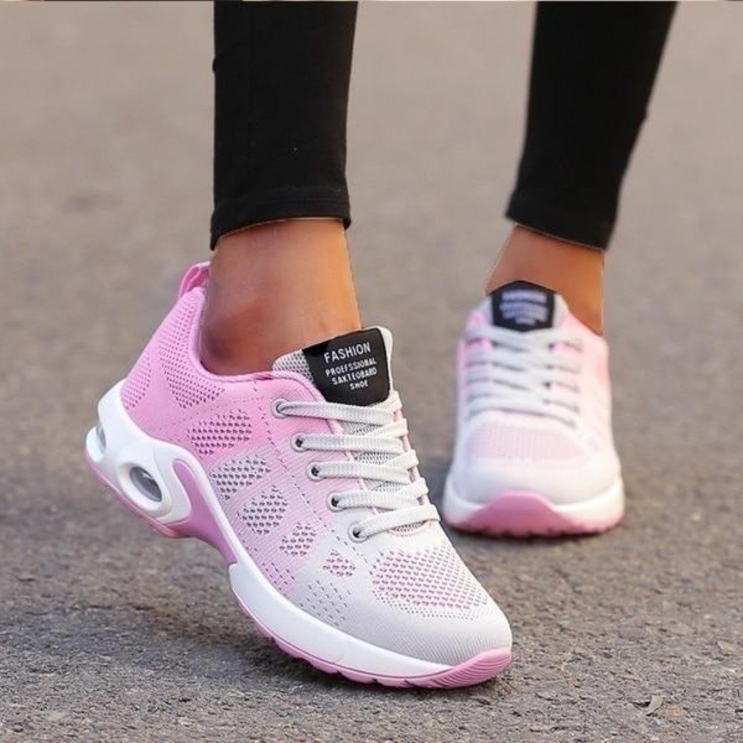 Women's Mesh Air Cushion Trainers – Lightweight Running Sneakers for Active Lifestyles & Everyday Comfort | Koossa