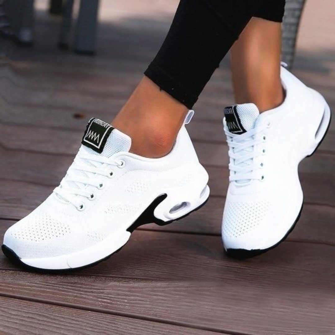 Women's Mesh Air Cushion Trainers – Lightweight Running Sneakers for Active Lifestyles & Everyday Comfort | Koossa