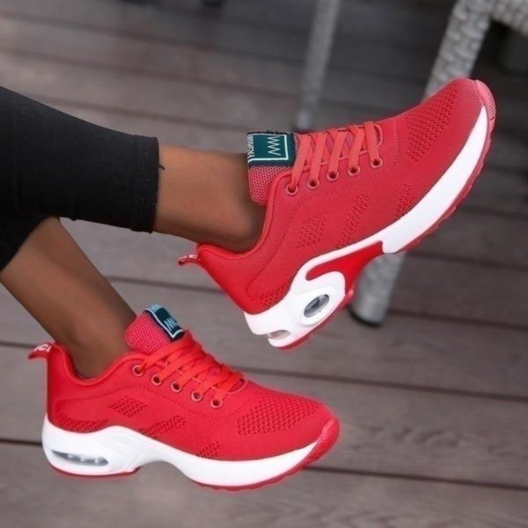 Women's Mesh Air Cushion Trainers – Lightweight Running Sneakers for Active Lifestyles & Everyday Comfort | Koossa