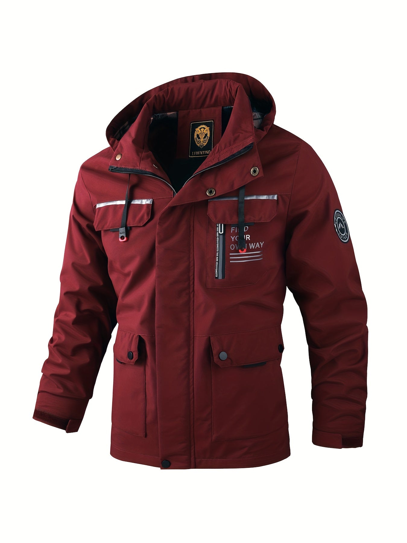Men's Hooded Outdoor Winter Jacket — Windproof Coat for Cold Weather Adventures & City Style | Koossa