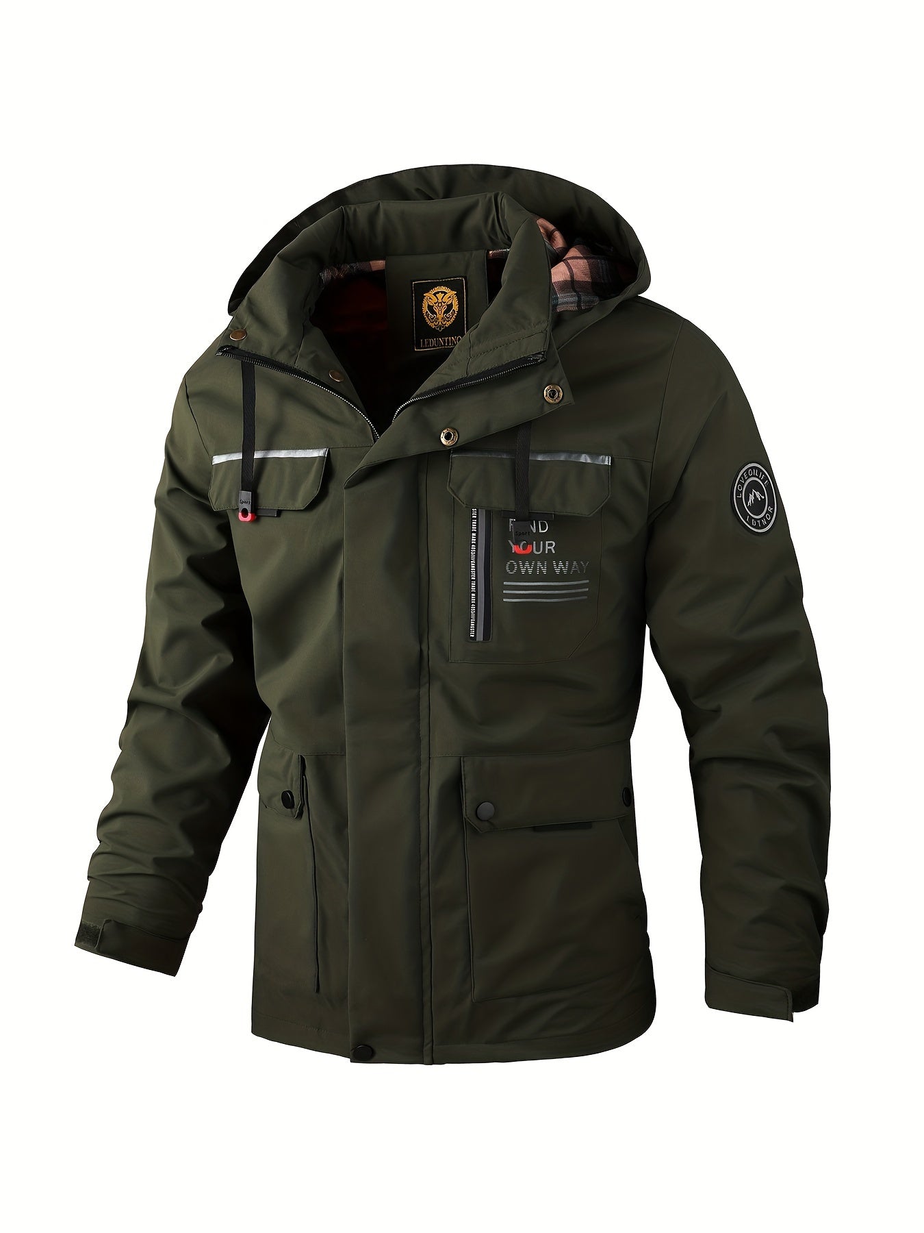 Men's Hooded Outdoor Winter Jacket — Windproof Coat for Cold Weather Adventures & City Style | Koossa