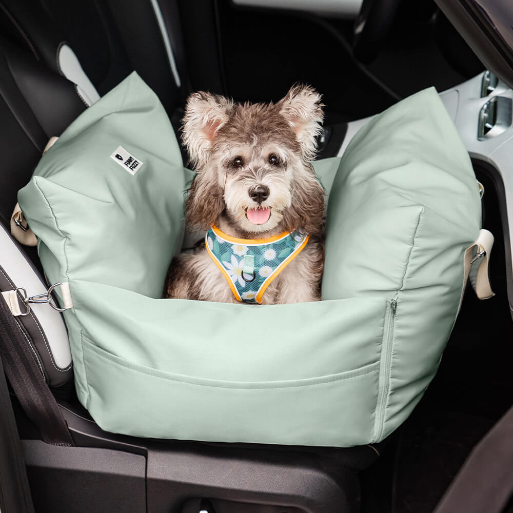 Dog Car Seat Bed Oxford Fabric Waterproof Anti-Slip Safety Buckle Small Medium Dogs Travel Home Carrier | Koossa