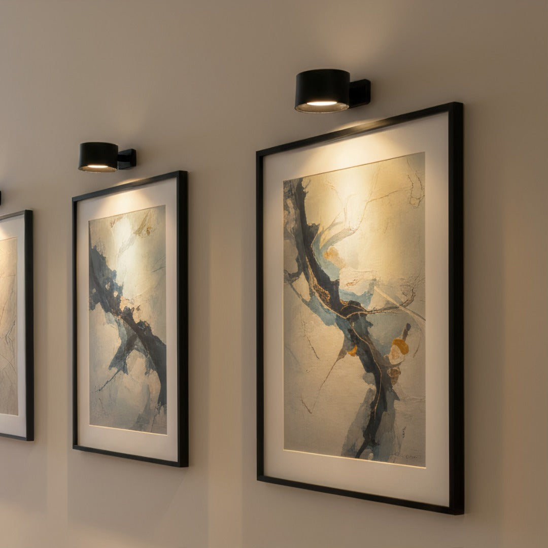 Applique murale LED sans fil magnétique rechargeable tactile rotation 360° éclairage blanc chaud et froid | Koossa