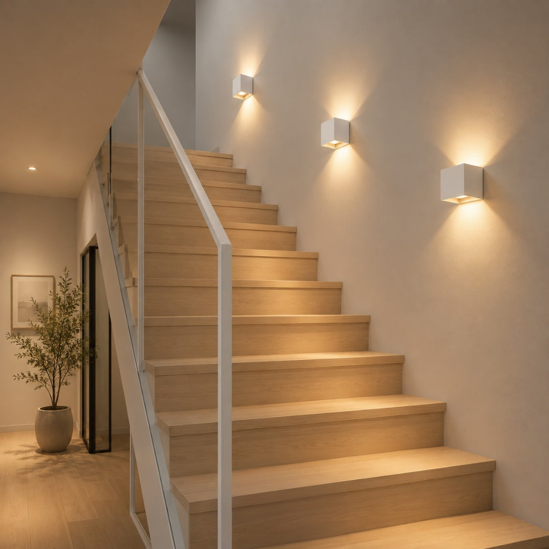 Applique murale rechargeable sans fil avec détecteur de mouvement 2700 K blanc chaud aluminium moderne pour couloir | Koossa