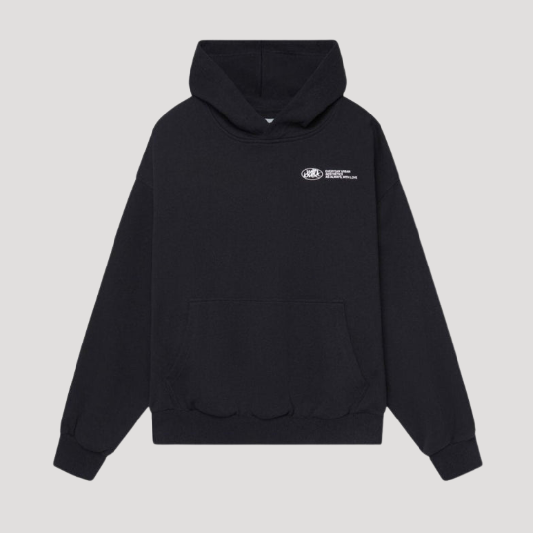 Graphic Print Hoodie Oversized Women's Pullover with Front Pocket Drawstring Hood Ribbed Cuffs for Street Style Casual Wear Fall Layering | Lonoma