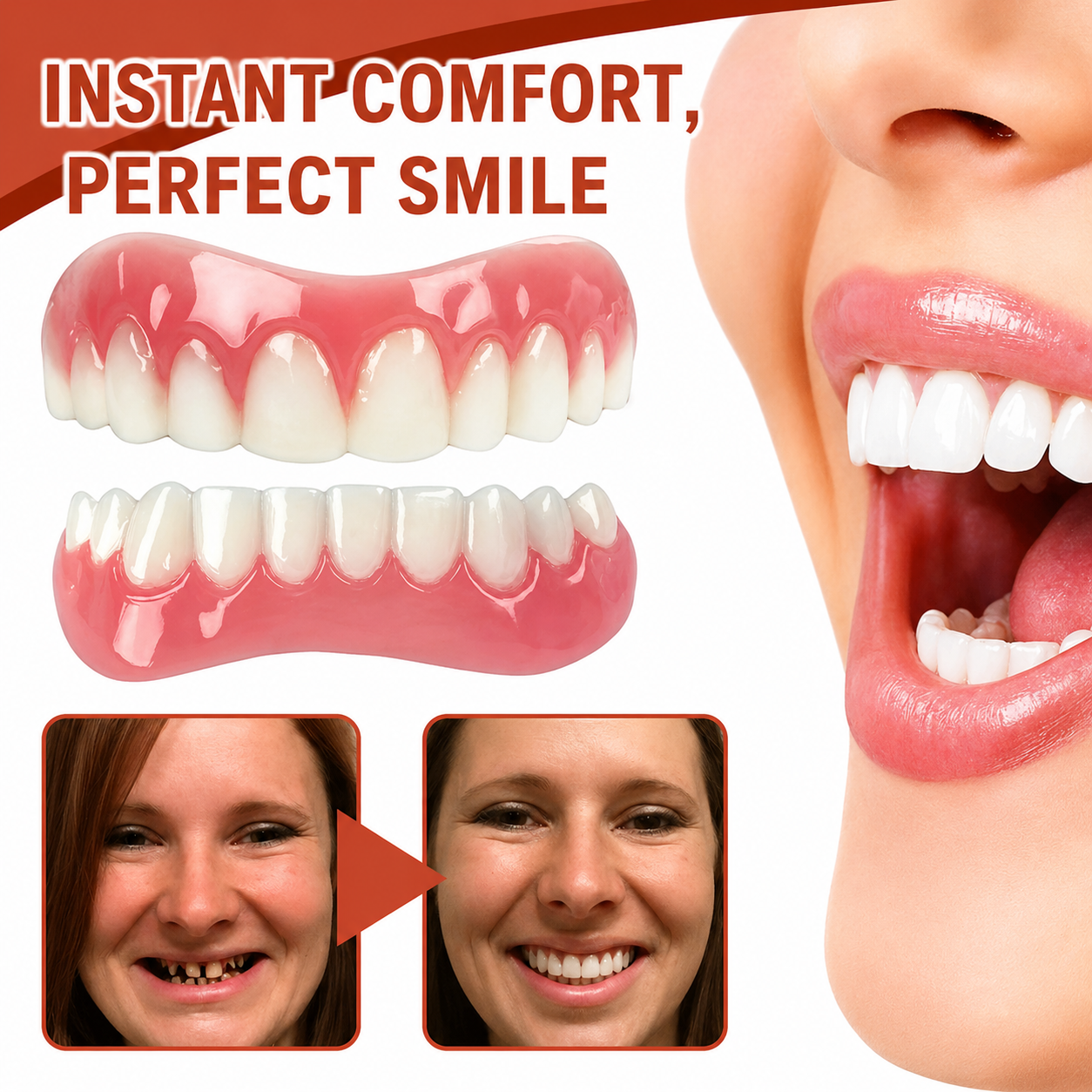 Coussinets Silicone Prothèse Dentaire Confort Optimal Sans Glissement Adaptation Facile Soulagement Durable | Koossa