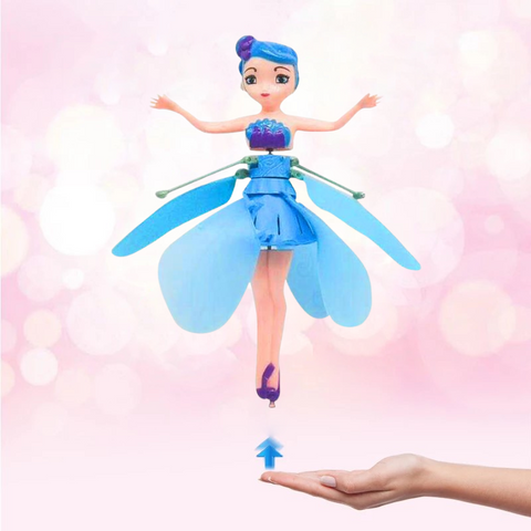 Flying Fairy Toy with Hand Motion Sensor, LED Lights, Rechargeable Hovering Fairy Doll for Kids Bedroom Play, Indoor Gift for Girls Ages 5+ | Lonoma