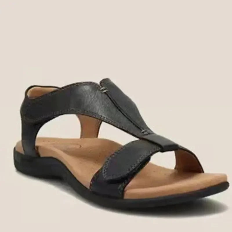 Orthopaedic Cross-Strap Sandal with Contoured Footbed in Six Colours for Spring and Summer | Koossa