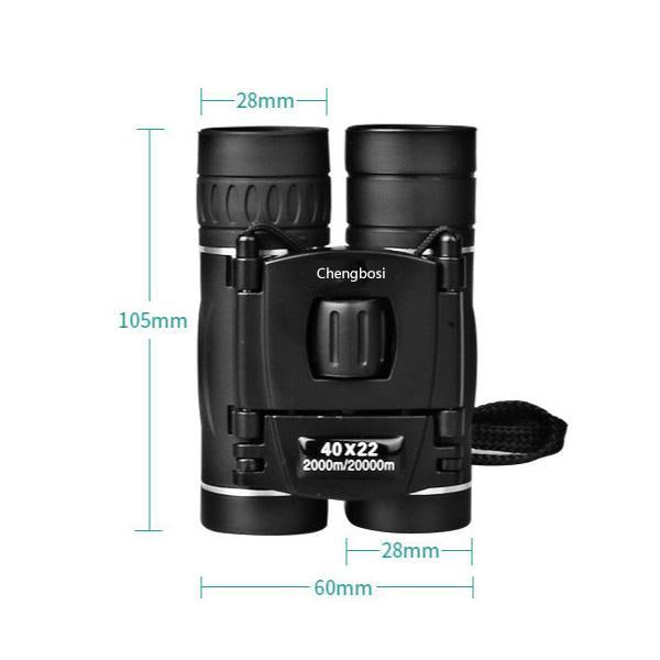 Jumelles Compactes Pliables 40×22 pour Observation Nature Voyage Oiseaux Concert Randonnée Optique Voyage | Koossa
