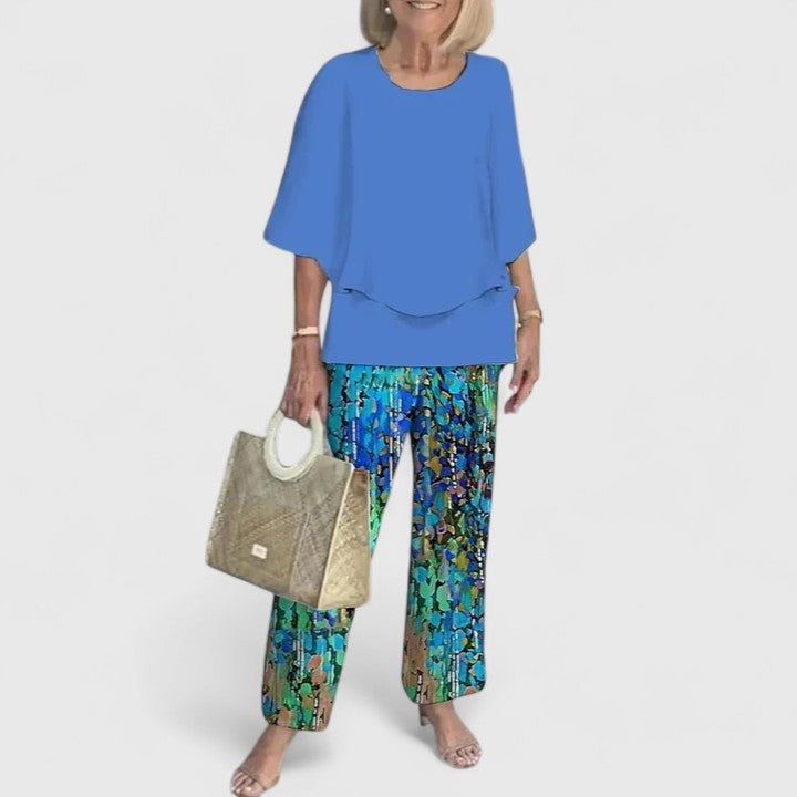 Women's Relaxed Two-Piece Co-Ord Set in Lightweight Fabric for Effortless Everyday Style and Smart Casual Occasions | Koossa