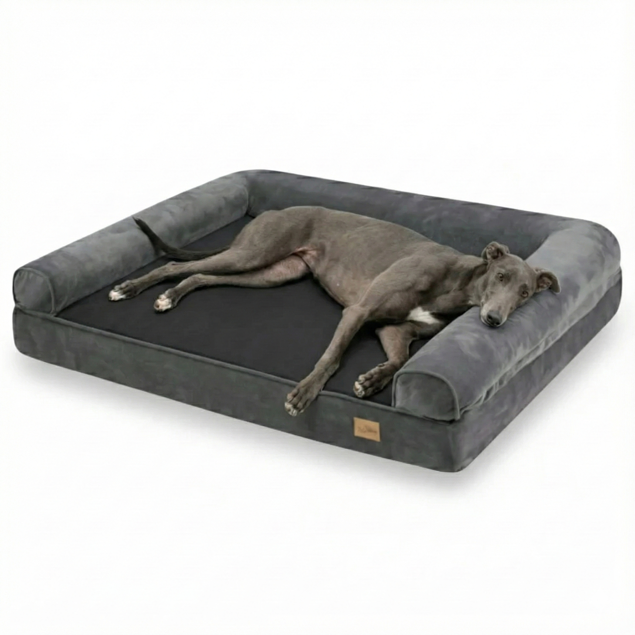 Dog Bed Memory Foam Orthopaedic Bolster L XL Waterproof Washable Large Dogs Joint Support Anti-Slip Sofa Bed | Koossa