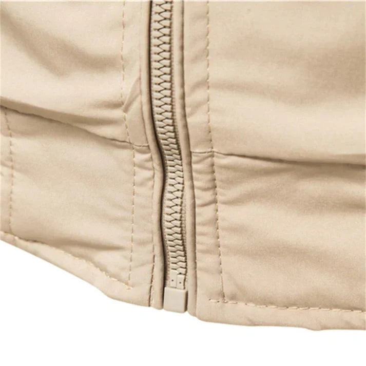 Bomber Jacket with Varsity Stripe Detail and Ribbed Trims in Four Versatile Colours | Classic Silhouette, Casual Layering Essential | Koossa