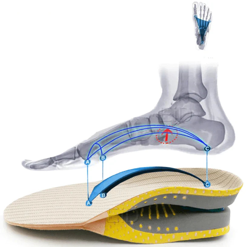 Gel Cushion Insoles with Arch Support for Pain Relief and All-Day Comfort | Lonoma