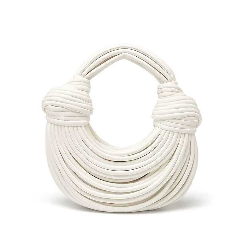 Sculptural Metallic Evening Bag with Detachable Strap in Six Lustrous Finishes | Koossa