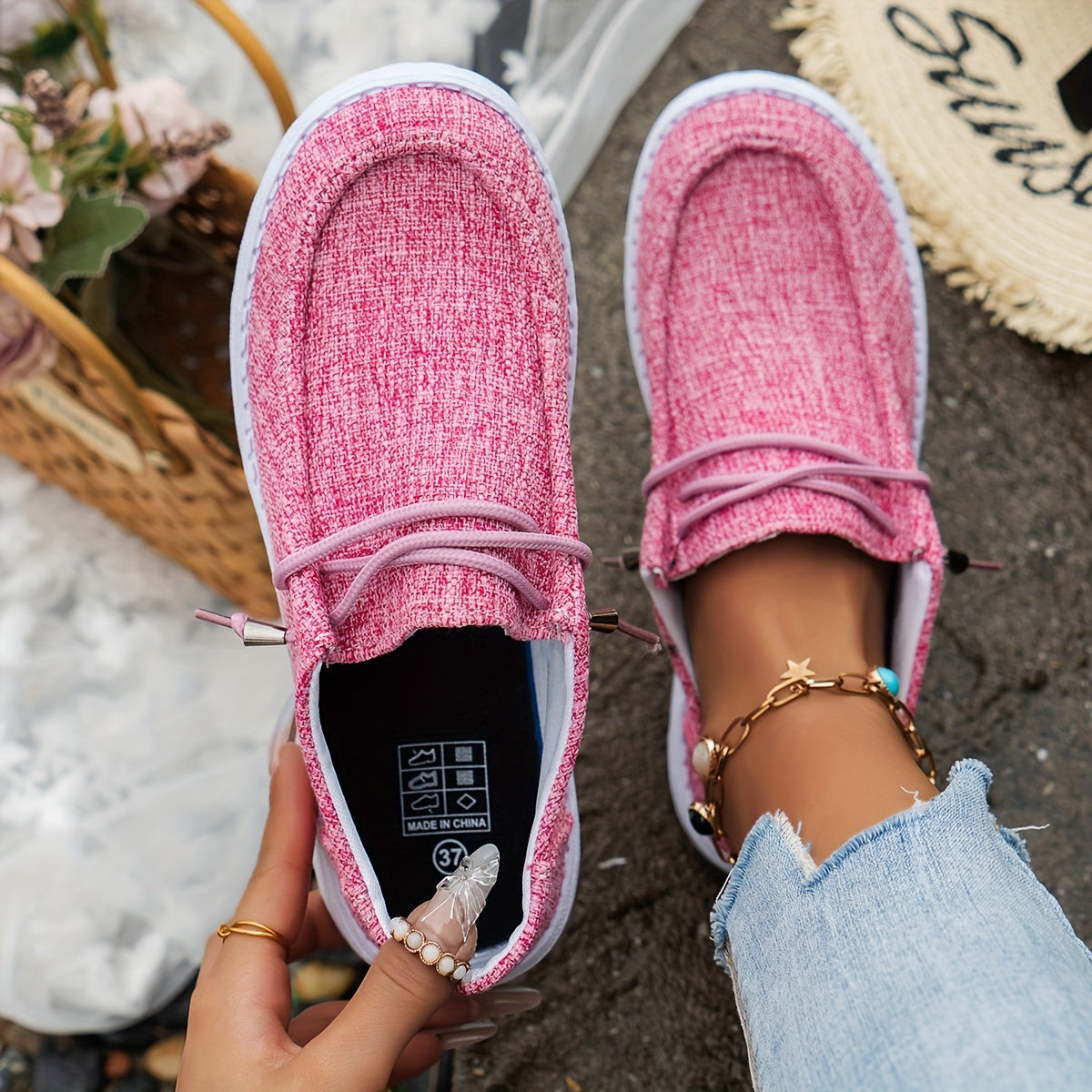 Women's Lightweight Slip-On Trainers with Breathable Mesh and Non-Slip Sole for All-Day Comfort | Koossa