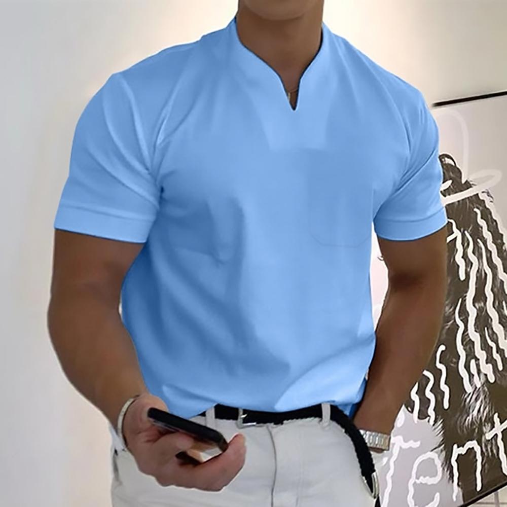 Men's Cotton Polo Shirt with Structured Collar in Classic Colours for Smart Casual Occasions | Koossa
