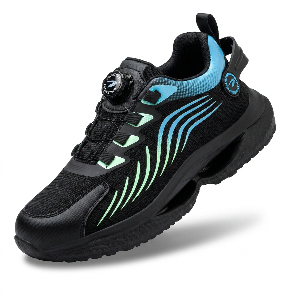 Men's Safety Trainers with Steel Toe Cap and BOA Closure System — Breathable Work Footwear for Workshops & Warehouses | Koossa