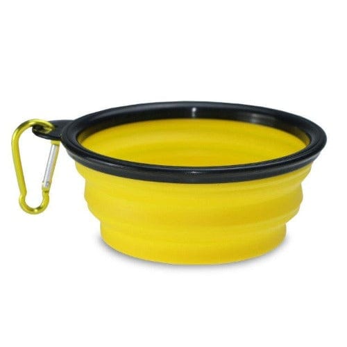 Collapsible Dog Bowl Silicone Travel 13cm 18cm Foldable Portable Clip-On Food Water Bowl Walking Hiking Camping | Koossa