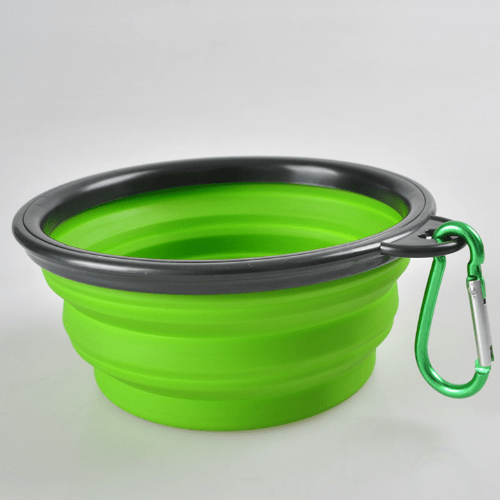 Collapsible Dog Bowl Silicone Travel 13cm 18cm Foldable Portable Clip-On Food Water Bowl Walking Hiking Camping | Koossa