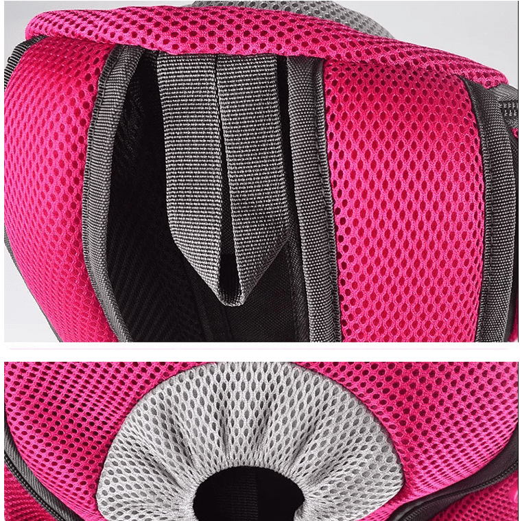 Dog Carrier Backpack Oxford Polyester Breathable Mesh S M L Up to 8kg Safety Leash Padded Hiking Travel Pet Bag | Koossa